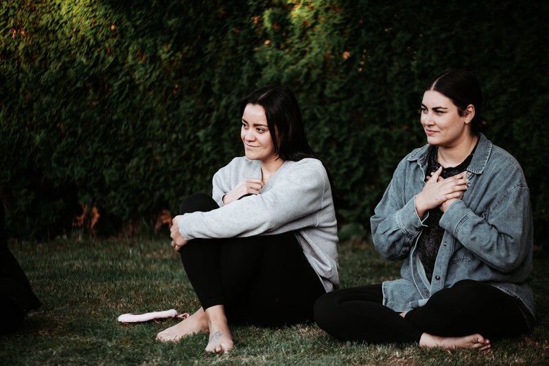 Guests connecting, opening their hearts